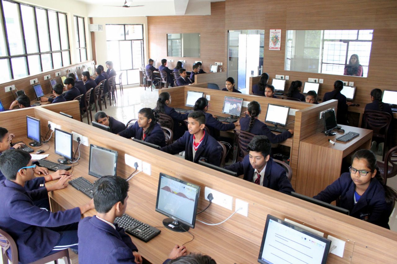 Computer laboratory at Scholars' Home, Gomti Nagar Lucknow