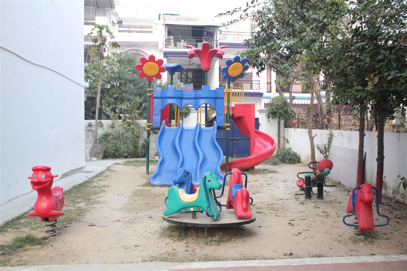 Pre-primary swings area at Scholars' Home school