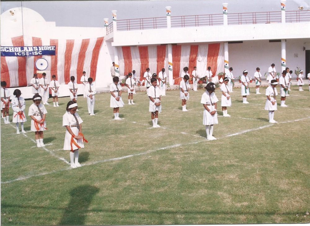 The school band on parade — the history of Scholars' Home, Gomti Nagar Lucknow