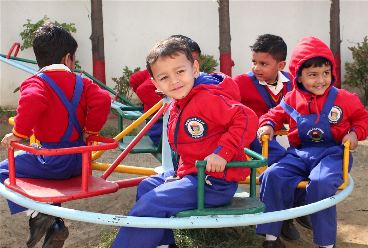 Primary students at Scholars' Home, top school in Lucknow