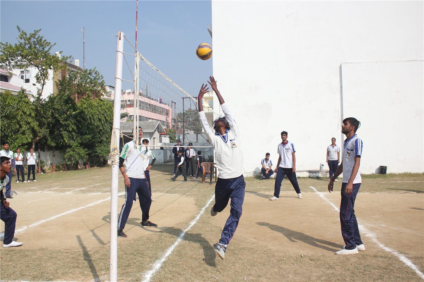 Volleyball match at Scholars' Home, Gomti Nagar Lucknow