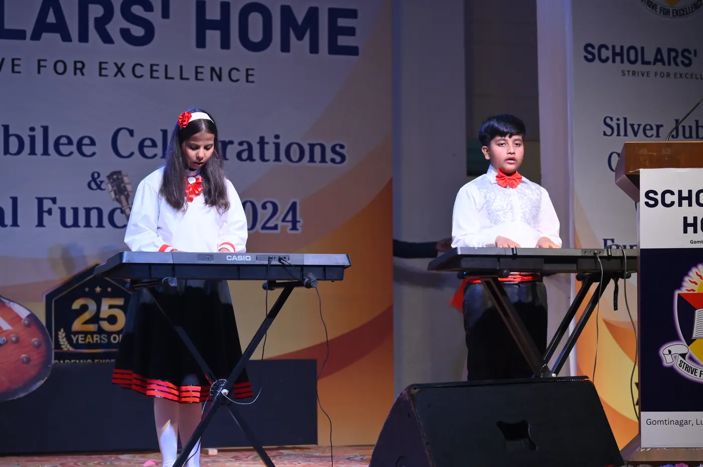 Students performing at the Silver Jubilee