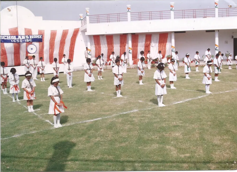 Drill on the sports ground