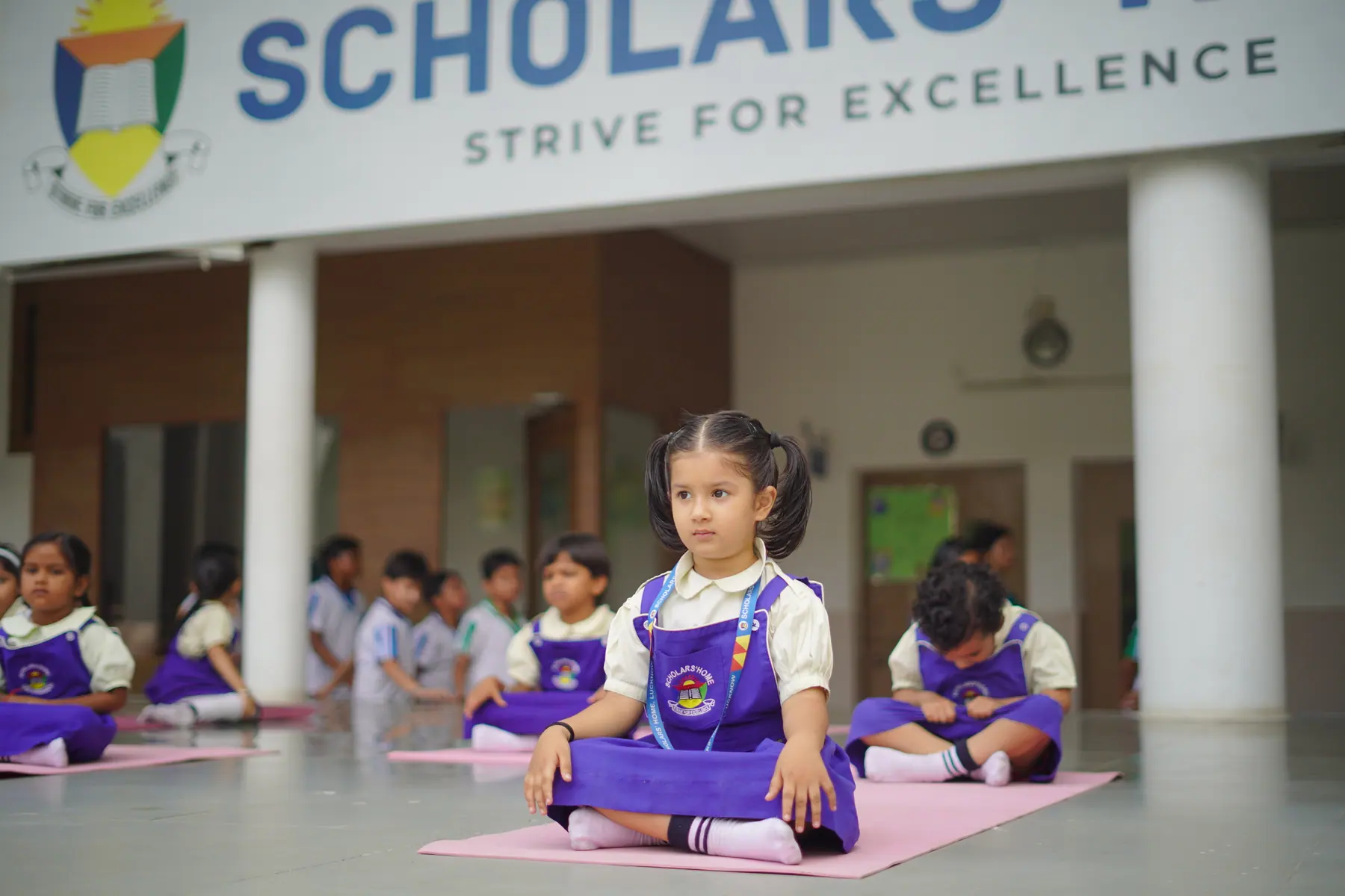 Morning yoga for our youngest learners