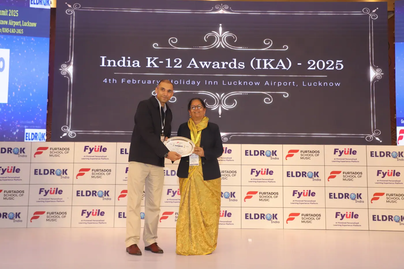 Scholars' Home honoured at the India K-12 Awards 2025 in Lucknow