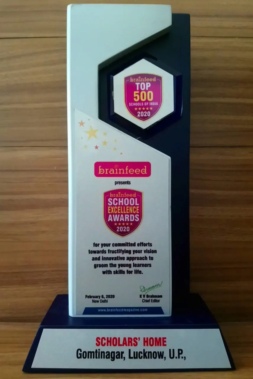Brainfeed School Excellence Awards trophy