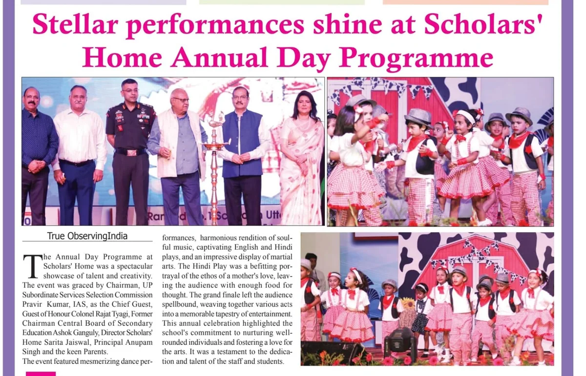 True Observing India, Dec 2024: Stellar performances shine at the Scholars' Home Annual Day
