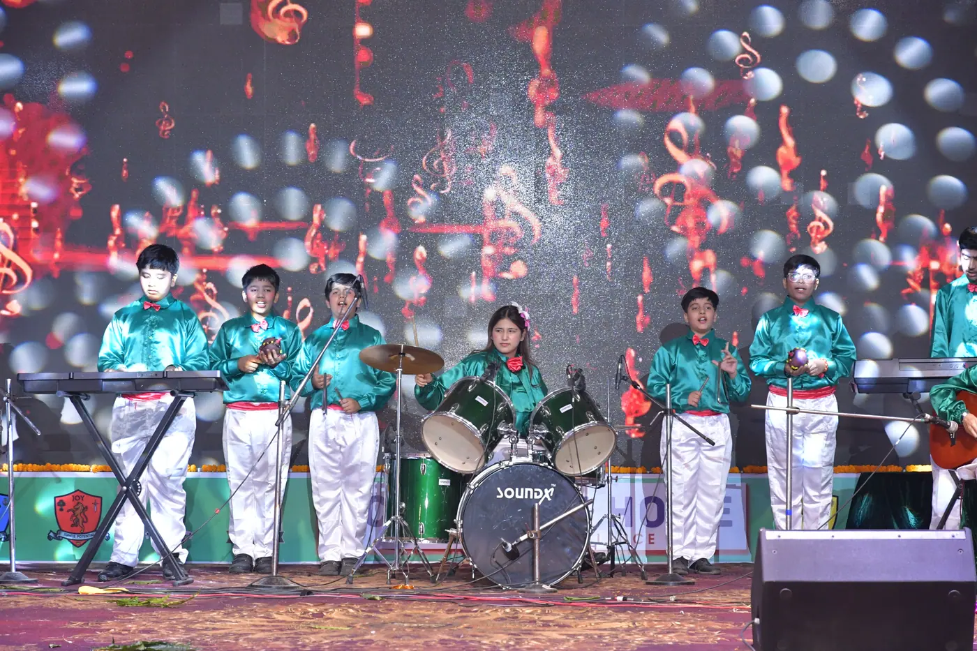 The school band on the Annual Function stage