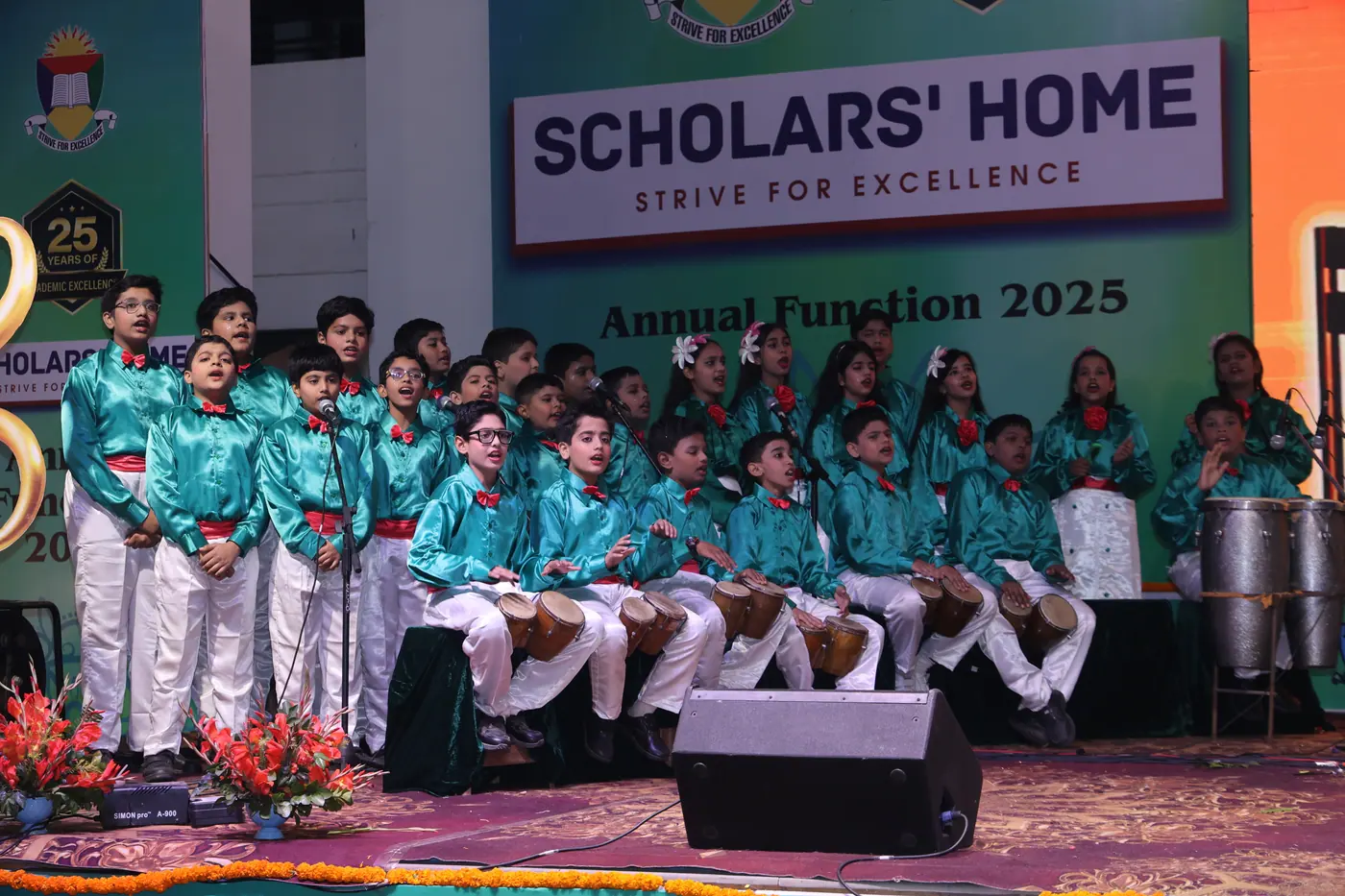 The school choir at the Annual Function