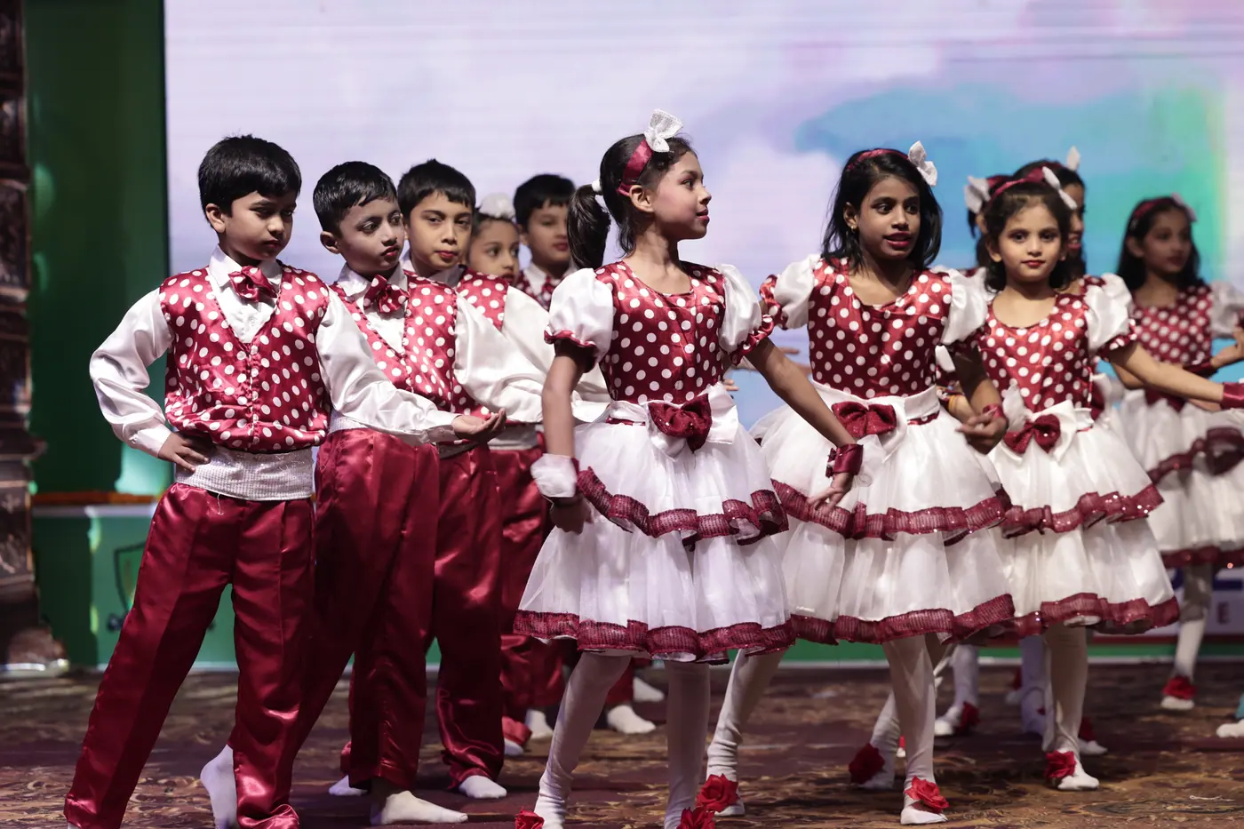 Pre-Primary dancers at the Annual Function